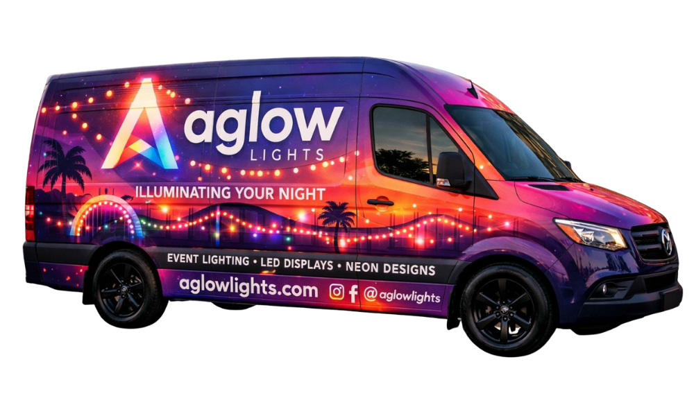 Aglow Outdoor Lighting Van